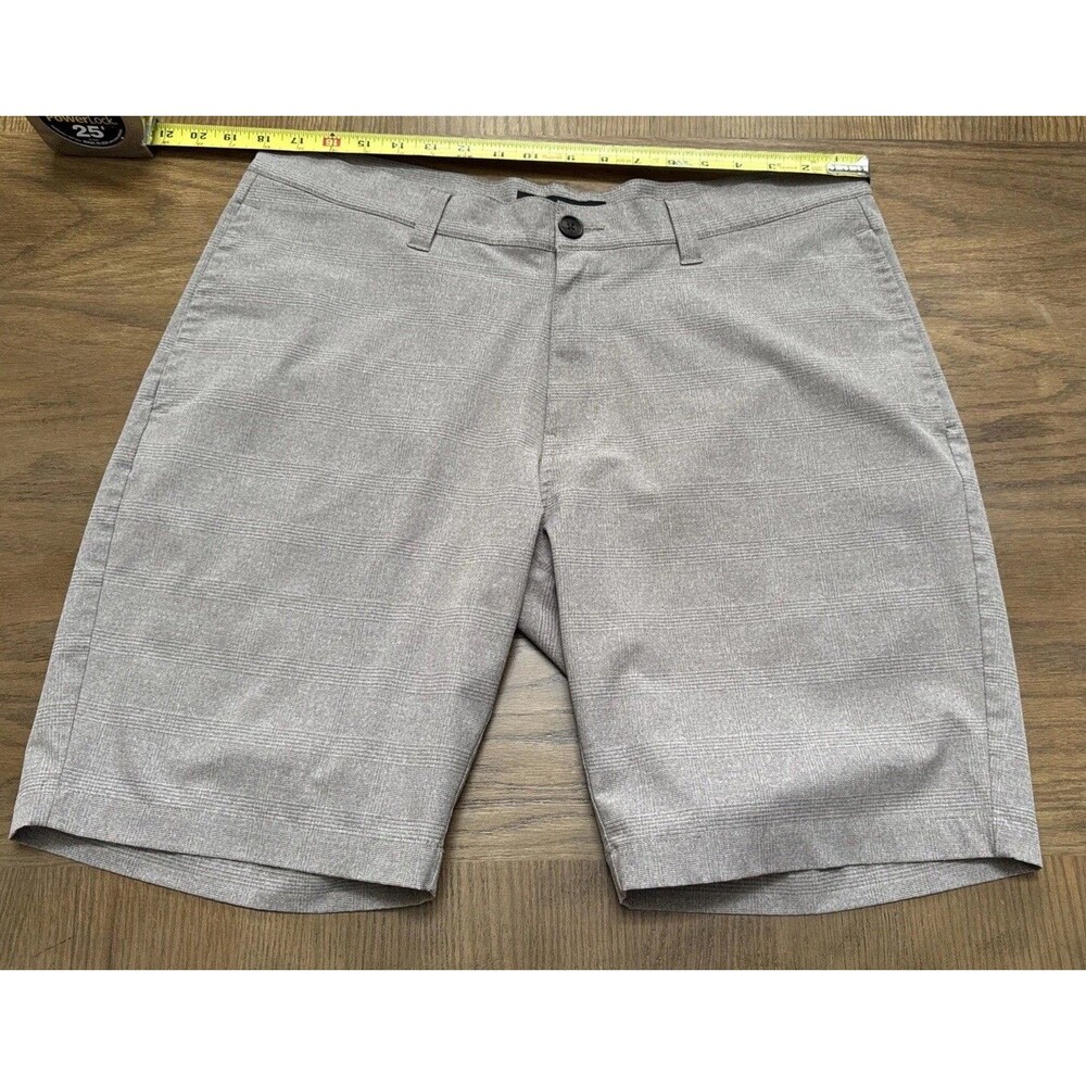 Travis Mathew Golf Shorts Gray Stretch Waist 36” Performance Stretch